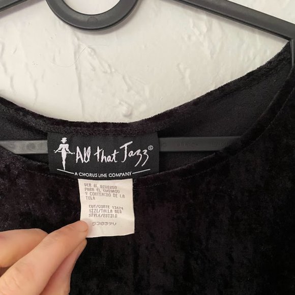 All That Jazz Black Women's Full Length Dress with Sheer Midsection (Medium) - Picture 4 of 5